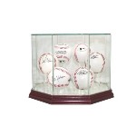 HOCKEY PUCK GLASS DISPLAY CASE FOR 6 PUCKS